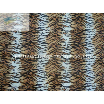 Tiger Stripe Printed Short-Pile Colour Fabric/Suede Fabric